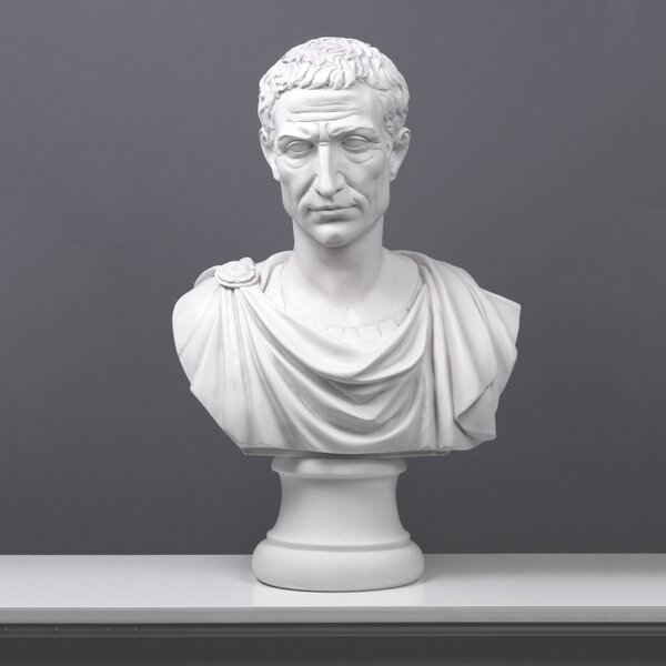 Julius Caesar mellszobor - Római császár márvány luxus lakberendezés