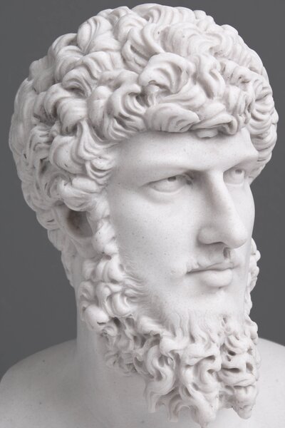 Lucius Verus mellszobor - Római császár (kicsi) márvány
