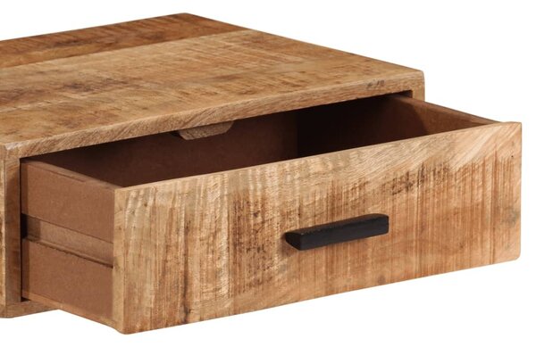 Tömör mangófa falra szerelhető éjjeliszekrény 40x30x13,5 cm