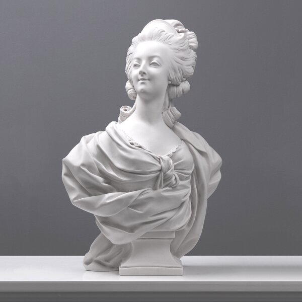 Marie Antoinette mellszobor márvány luxus lakberendezés női beltéri