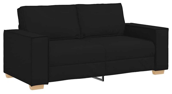 Kétszemélyes fekete szövetkanapé 180x78x84 cm