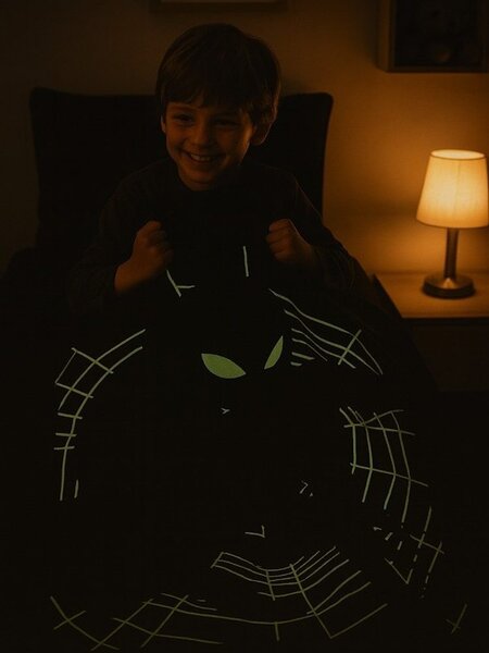 Jerry Fabrics Világító ágyneműhuzat Spiderman - Spiderman | 140 x 200 cm / 70 x 90 cm