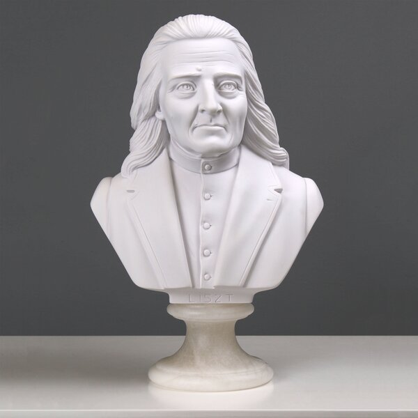 Liszt Ferenc mellszobor márvány luxus lakberendezés