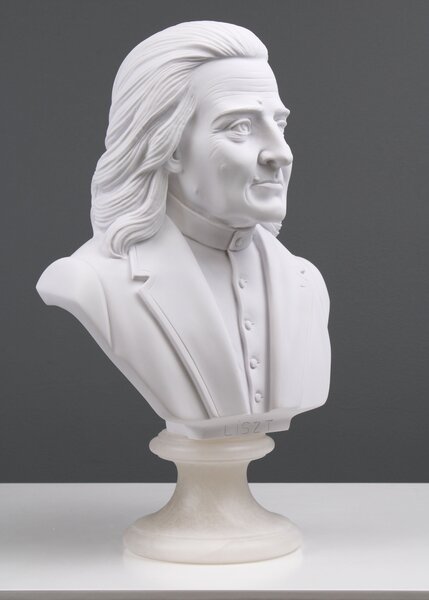 Liszt Ferenc mellszobor márvány luxus lakberendezés