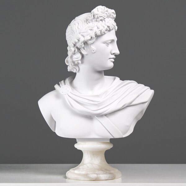 Apollo mellszobor márvány luxus lakberendezés modern lakásdekoráció