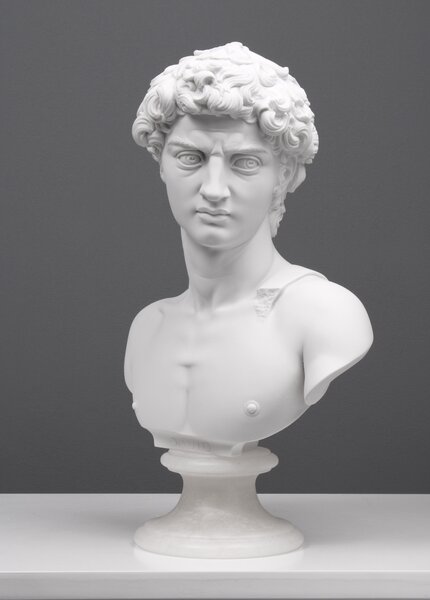 Michelangelo Dávid mellszobor márvány luxus lakberendezés