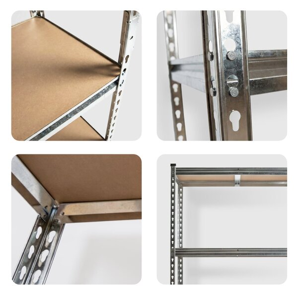 Salgó polc 183x90x40 horganyzott gyors füllel 2DB (2x4638)
