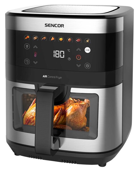 Sencor SFR 9000SS Forrólevegős sütő 9L 1700W