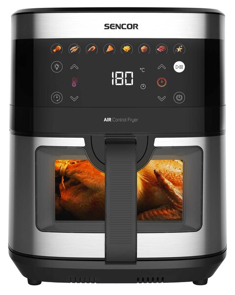 Sencor SFR 9000SS Forrólevegős sütő 9L 1700W