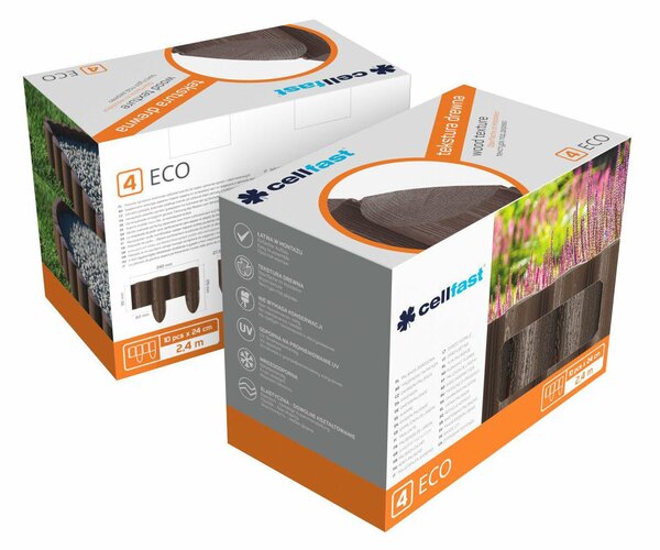 CELLFAST Cellfast ECO 2,4 m-es Téglavörös Kerti Paliszád