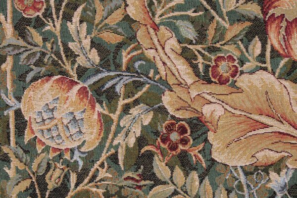 Zöld akantusz gobelin faliszőnyeg (jacquard szövés)
