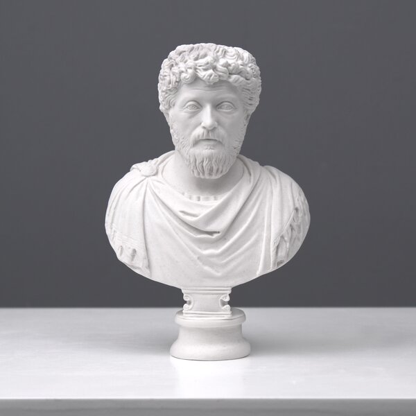 Marcus Aurelius mellszobor - kis római császár márvány