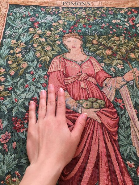 Pomona, a bőség istennője gobelin faliszőnyeg (jacquard szövés) (kicsi)