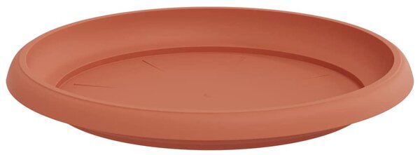 Kerek Virág Tálca 6 pcs Tégla Vörös Ø 21,5 x 2,5 cm Műanyag