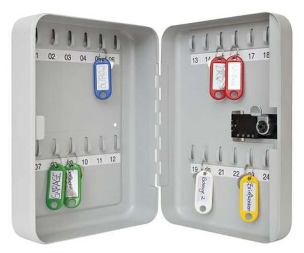Zárható kulcsszekrény, számzáras, 24 db-os, WEDO (UW032)