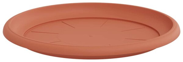 Kerek Virág Tálca 6 pcs Tégla Vörös Ø 27 x 2,5 cm Műanyag