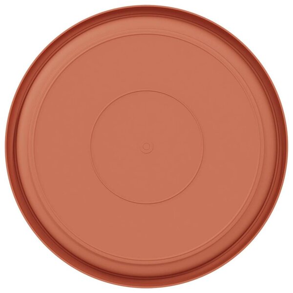 Kerek Virág Tálca 6 pcs Tégla Vörös Ø 27 x 2,5 cm Műanyag