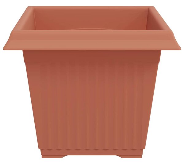 VidaXL Négyzet Virágcserép 6 pcs Tégla Vörös 28,5 x 28,5 x 22 cm