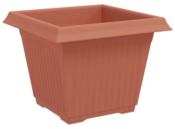 VidaXL Négyzet Virágcserép 6 pcs Tégla Vörös 28,5 x 28,5 x 22 cm