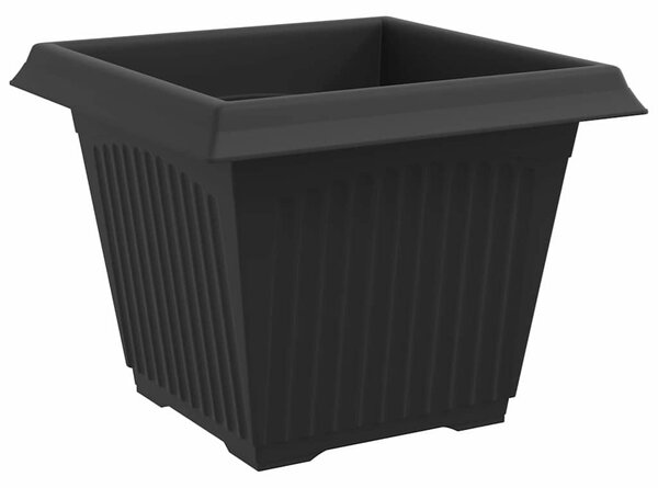 Növénycserép 6 db Fekete Műanyag