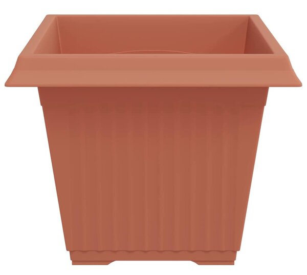 VidaXL Négyzet Virágcserép 24 pcs Tégla Vörös 43 x 43 x 33,5 cm