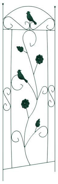 Kerti Kerítés 3 pcs Zöld 110 x 40 cm Acél