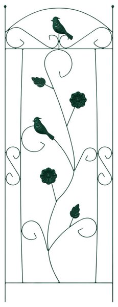 Kerti Kerítés 3 pcs Zöld 110 x 40 cm Acél