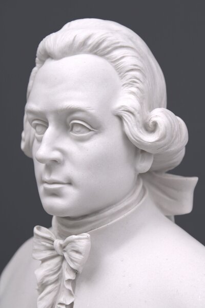 Mozart mellszobor márvány luxus lakberendezés férfi beltéri kültéri
