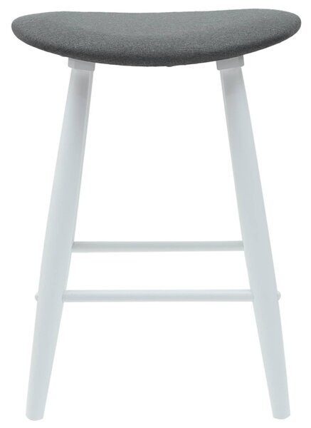 Étkező Székek 2 pcs Fehér 46 x 37 x 63 cm Tömör Gumi Fa