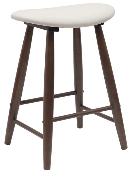 Étkező Székek 2 pcs Világos Barna 46 x 37 x 63 cm Tömör Gumi Fa
