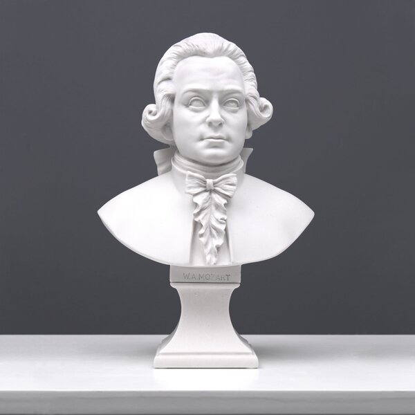 Mozart mellszobor márvány luxus lakberendezés férfi beltéri kültéri