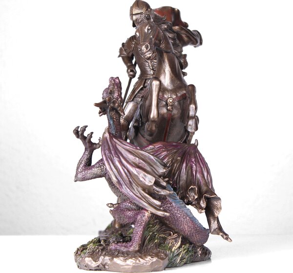Szent György és a Sárkány Szobor(Hidegen öntött bronz) beltéri