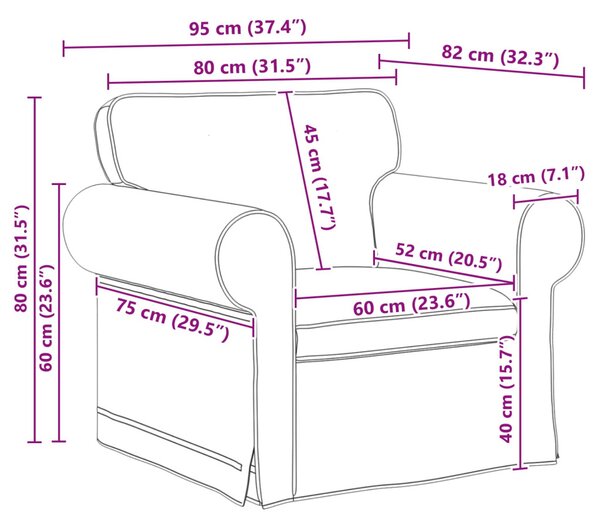 VidaXL Kanapé Szett 2 pcs Fekete 175 x 82 x 80 cm szövet