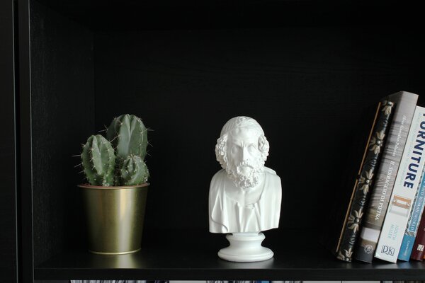 Homérosz Mellszobor (Fehér) Mauro Ferretti glam modern luxus dekor