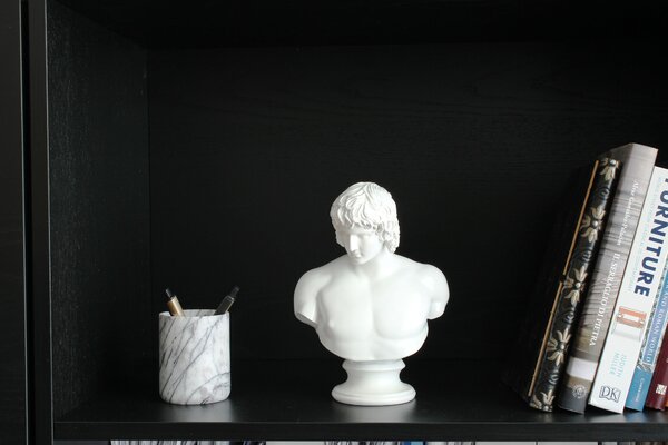 Antinous Mellszobor (Fehér) Mauro Ferretti glam modern luxus dekor