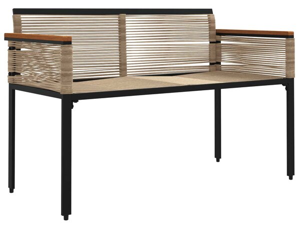 Kerti pad Beige és Krémszínű 117 x 54 x 74.5 cm polirattan