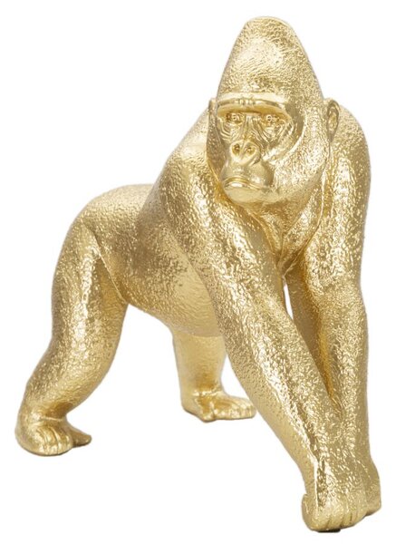 Aranyszínű Gorilla Szobor (Modern Dekoráció)