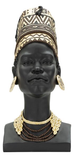 Afrikai Női Mellszobor (Modern Dekoráció)
