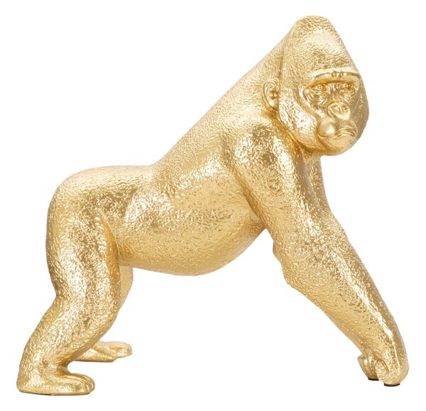 Aranyszínű Gorilla Szobor (Modern Dekoráció)