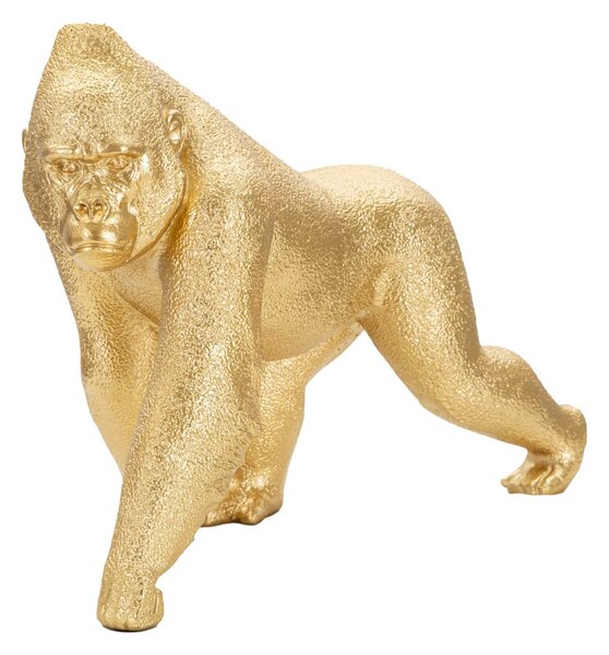 Aranyszínű Gorilla Szobor (Modern Dekoráció)