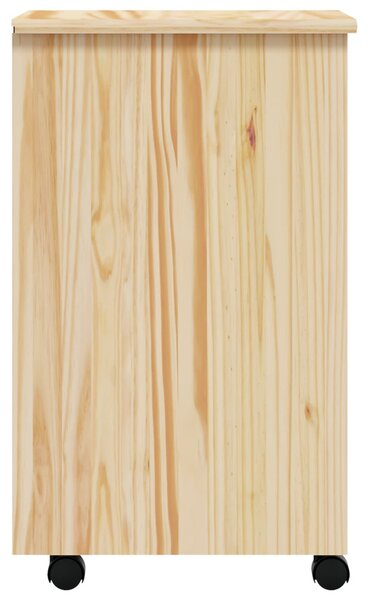 Görgős szekrény fiókokkal MOSS 34 x 39 x 65,5 cm Tömör fenyőfa