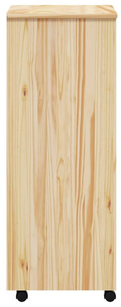 Görgős szekrény fiókokkal MOSS 53 x 39 x 103 cm Tömör fenyőfa