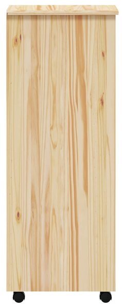 Görgős szekrény fiókokkal MOSS 34 x 39 x 103 cm Tömör fenyőfa