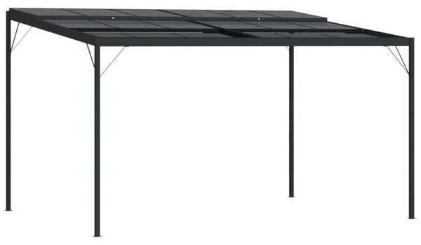 VidaXL antracitszürke alumínium és acél pavilon tetővel 4 x 3 x 2,5 m