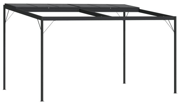 VidaXL antracitszürke alumínium és acél pavilon tetővel 4 x 3 x 2,5 m