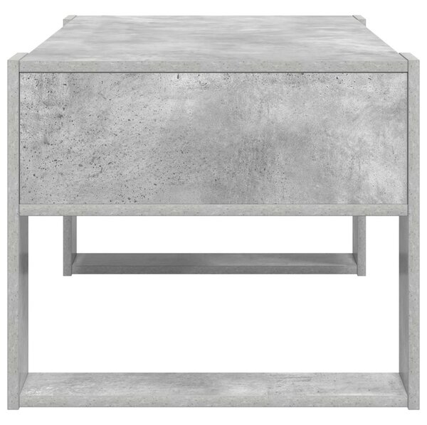 Dohányzóasztal tárolóval Beton Szürke 92 x 53 x 45 cm Faanyag