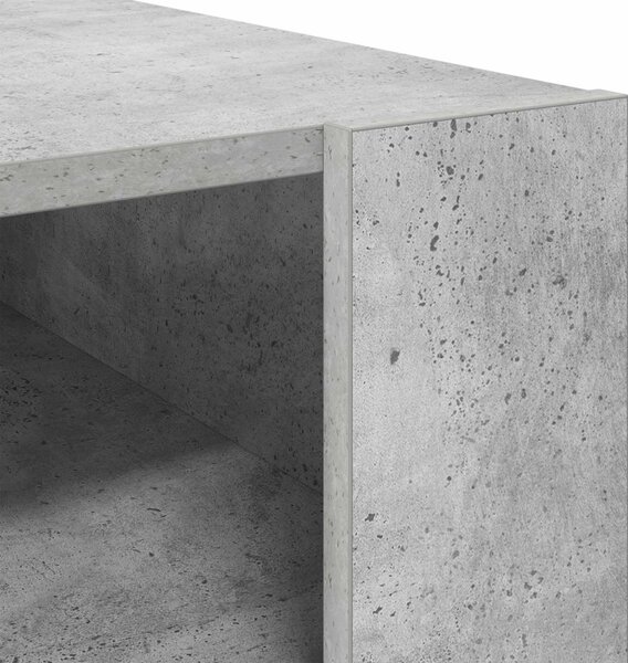 Dohányzóasztal tárolóval Beton Szürke 92 x 53 x 45 cm Faanyag