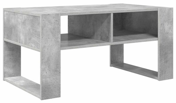 Dohányzóasztal tárolóval Beton Szürke 92 x 53 x 45 cm Faanyag