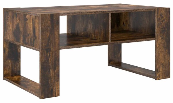 Dohányzóasztal tárolóval Füstölt tölgy 92 x 53 x 45 cm Faanyag