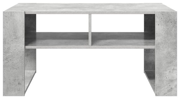 Dohányzóasztal tárolóval Beton Szürke 92 x 53 x 45 cm Faanyag
